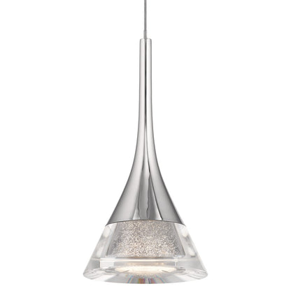 Elan Kabru 1 Light LED Mini Pendant, Chrome