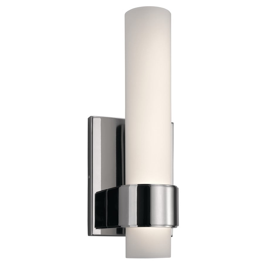 Elan Izza 1 Light Wall Sconce, Chrome/Satin Etched Cased Opal - 83745