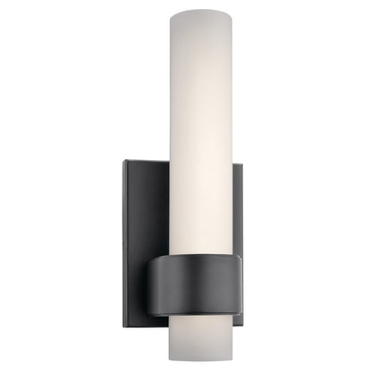 Elan Izza 1 Light Wall Sconce, Bronze/Satin Etched Cased Opal - 83747