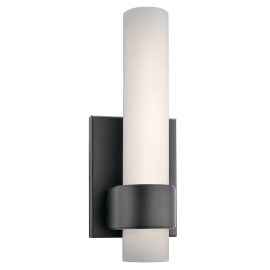 Elan Izza 1 Light Wall Sconce, Bronze/Satin Etched Cased Opal - 83747