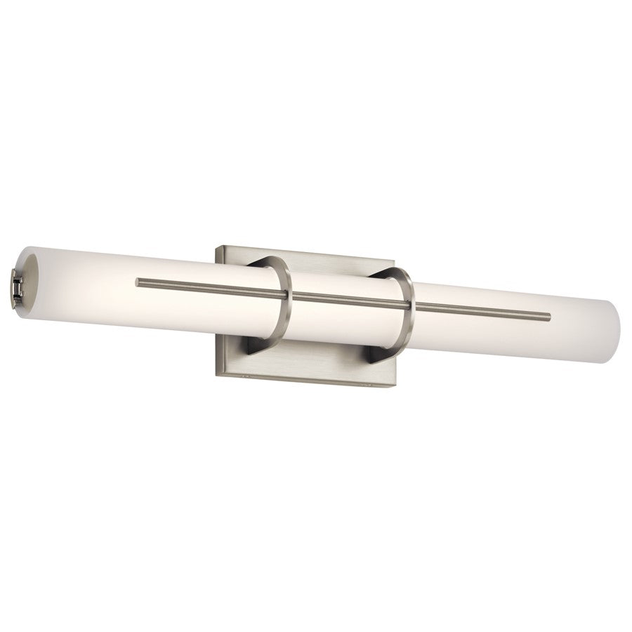 Elan Traverso 1Lt 22" Linear Bath Light, Nickel/Satin Etched Opal - 83756