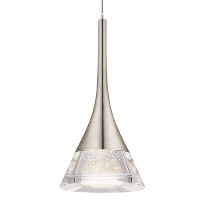Elan Kabru 1 Light LED Mini Pendant, Brushed Nickel