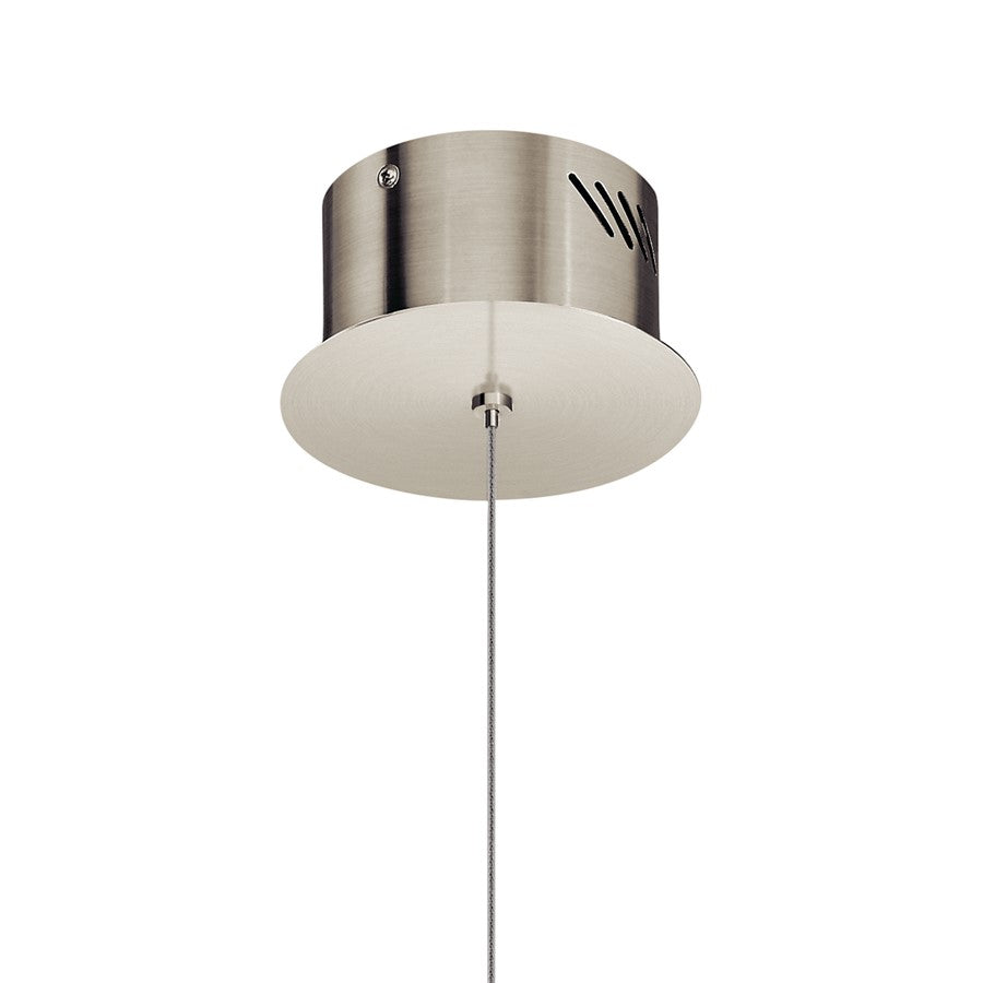 Elan Kabru 1 Light LED Mini Pendant, Brushed Nickel