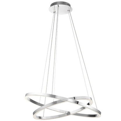 Elan Opus 2 Light Chandelier, Chrome