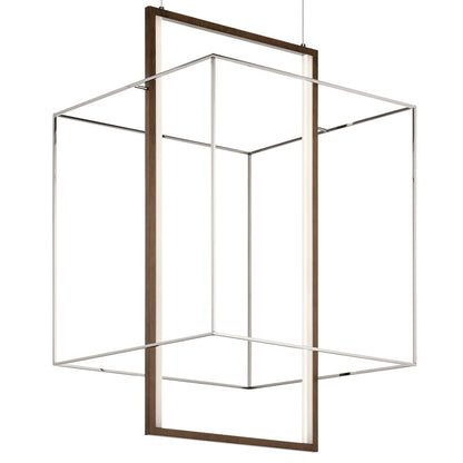 Elan Viho 2 Light LED Chandelier Foyer, Polished Nickel