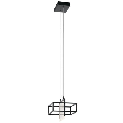 Elan Vega 1 Light Mini Pendant, Matte Black