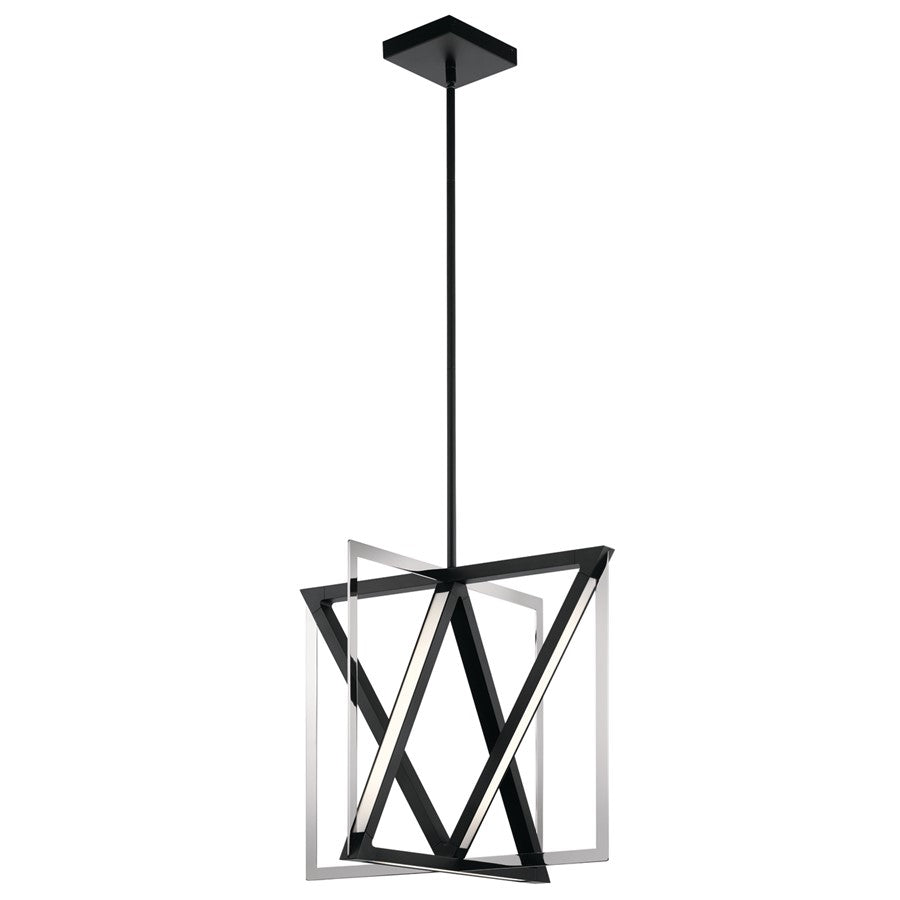 Elan Axis 5 Light 20" LED Pendant, Matte Black - 84082