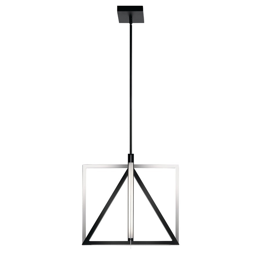 Elan Axis 5 Light 20" LED Pendant, Matte Black