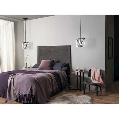 LED Pendant, Matte Black