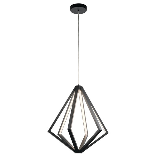 Elan Everest 6 Light 25" Chandelier 1 Tier, Matte Black - 84090