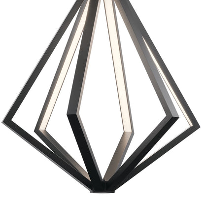 Elan Everest 6 Light 25" Chandelier 1 Tier, Matte Black