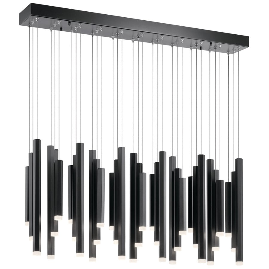 Elan Soho 33 Light Chandelier Linear, Black - 84099