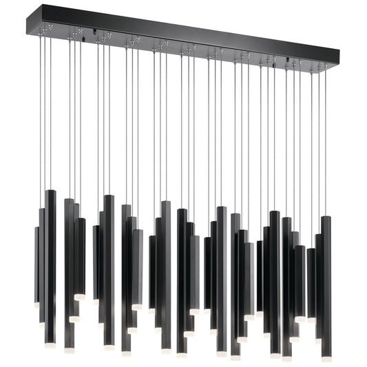 Elan Soho 33 Light Chandelier Linear, Black - 84099