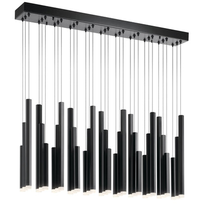 Elan Soho 33 Light Chandelier Linear, Black