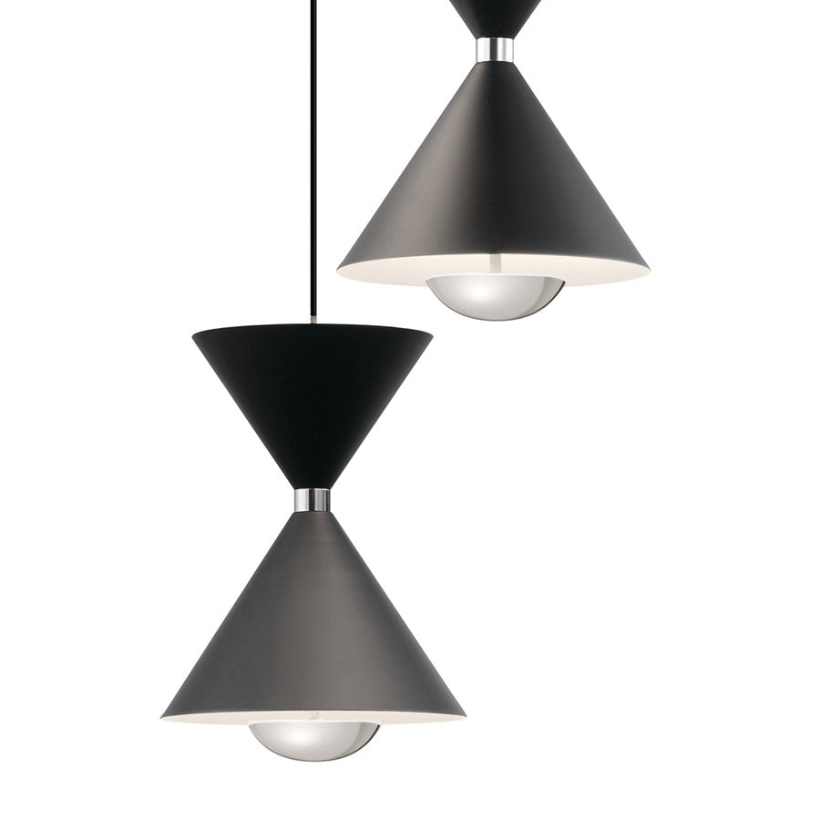 Elan Kordan 6 Light Cluster Pendant, Matte Black