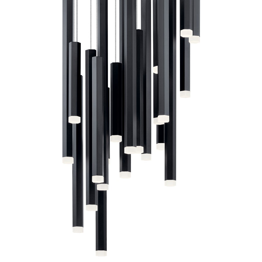 Elan Soho 24 Light Cluster Pendant, Black