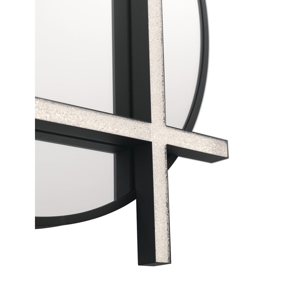 Elan Kemena Light Mirror, Matte Black/Mirror