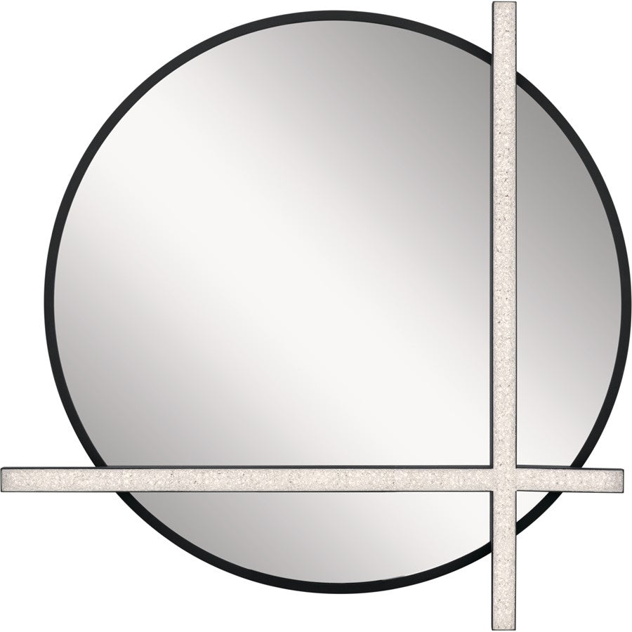 Elan Kemena Light Mirror, Matte Black/Mirror