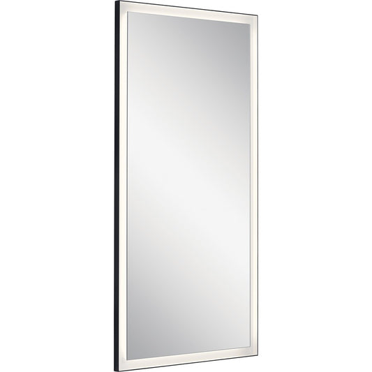 Elan Ryame 30" Lighted Mirror, Matte Black/Mirror - 84171