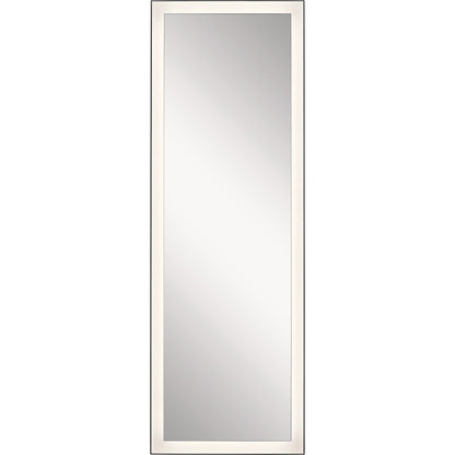 Elan Ryame 20" Lighted Mirror, Matte Black/Mirror