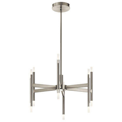 Elan Kizette 12 Light Chandelier 1 Tier, Brushed Nickel