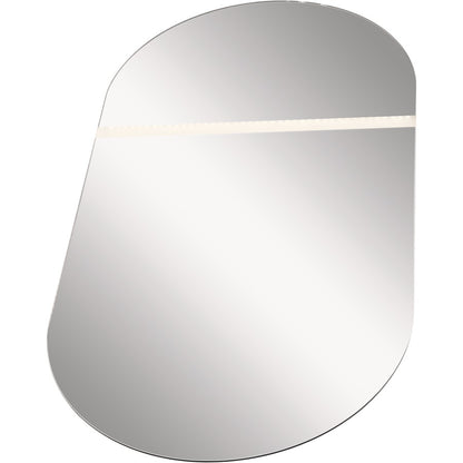 Elan Radana 30" LED Vanity Mirror, Aluminum/Etched