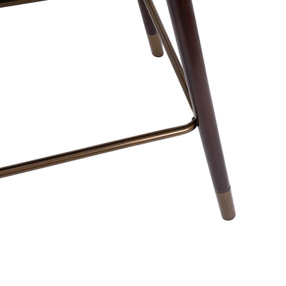 Flash Furniture Margo 26" Barstool, Pack Of 2, Black/Walnut