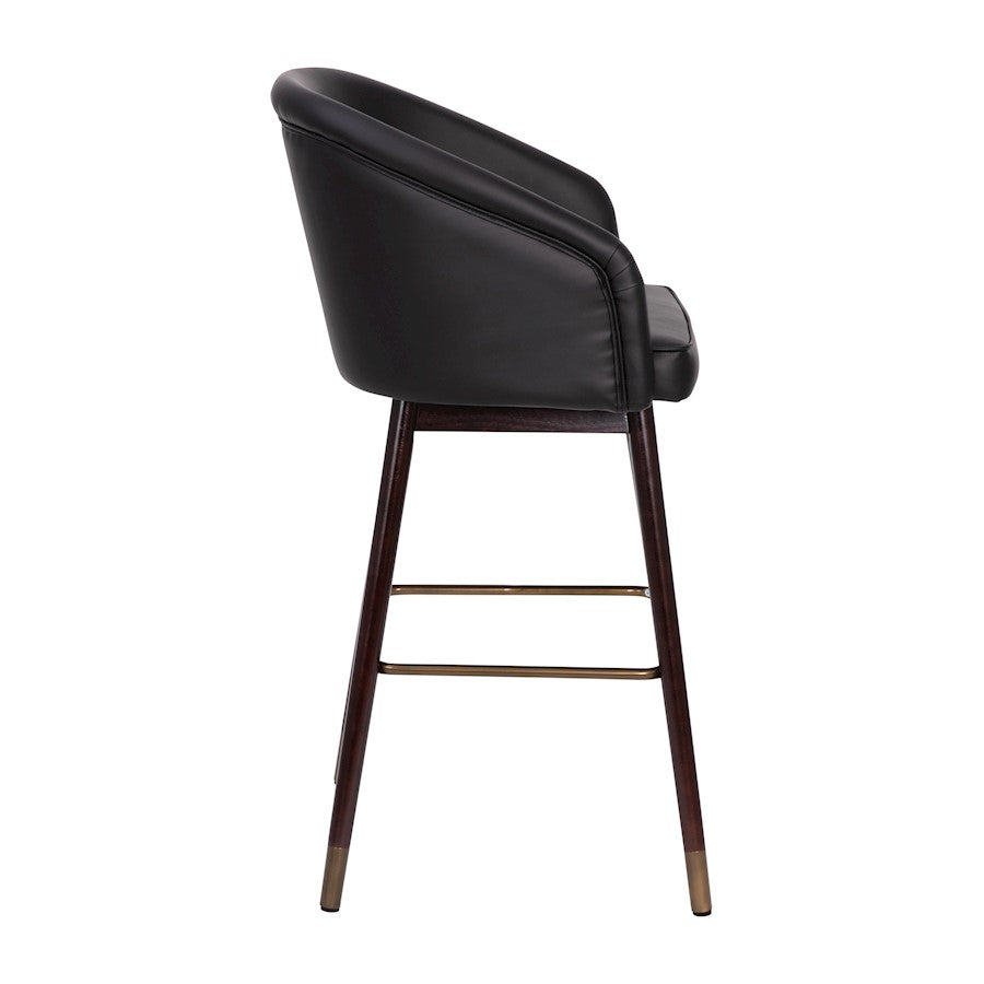 Flash Furniture Margo Barstool, Pack Of 2, Black