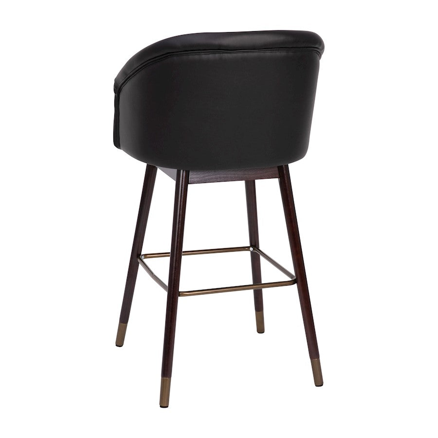 Flash Furniture Margo Barstool, Pack Of 2, Black