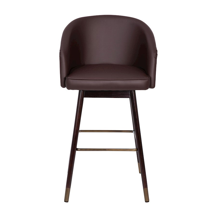 Flash Furniture Margo Barstool, Pack Of 2, Brown