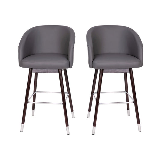 Flash Furniture Margo Barstool, Pack Of 2, Gray