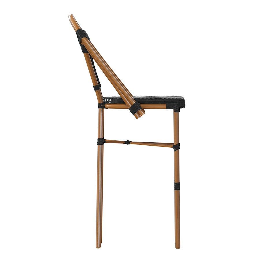 Flash Bordeaux Paris Chair, Set of 2, BK/WH