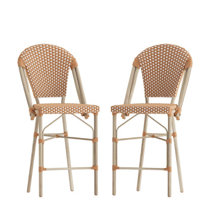 Flash Lourdes 26" Paris Counter Stool, Set/2