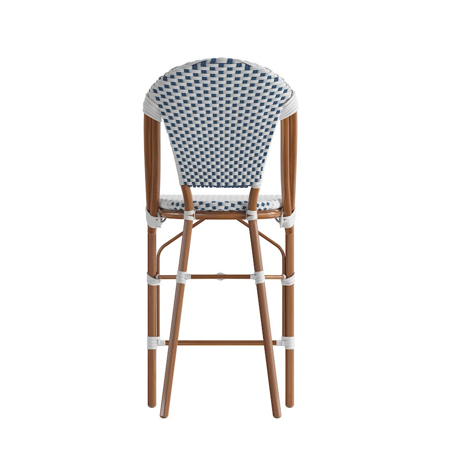 Flash Lourdes Paris Counter Stool, Set/2, WH/NV