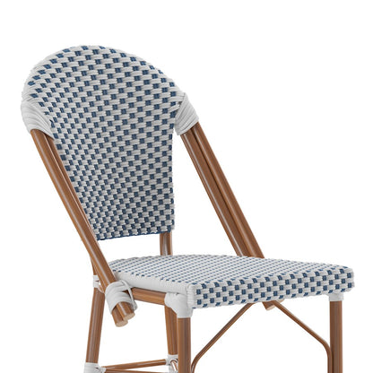 Flash Lourdes Paris Counter Stool, Set/2, WH/NV
