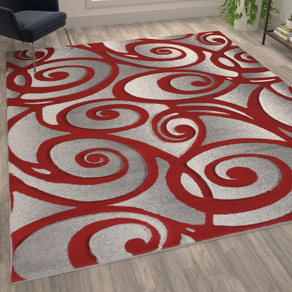 Flash Furniture Willow 8' X 10' Area Rug, Red