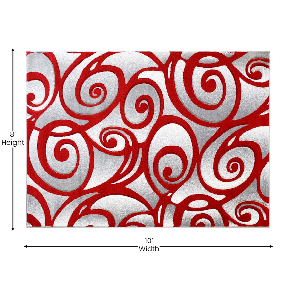 Flash Furniture Willow 8' X 10' Area Rug, Red