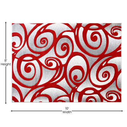 Flash Furniture Willow 8' X 10' Area Rug, Red