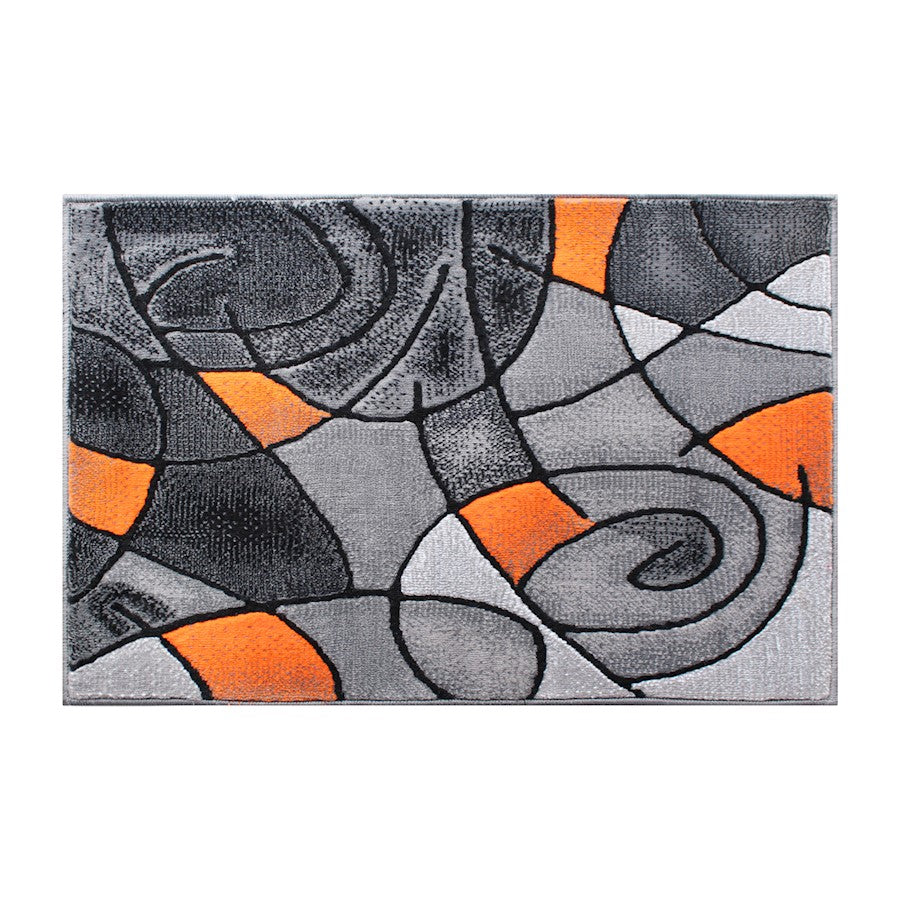 Flash Furniture Jubilee 2' X 3' Accent Rug, Orange