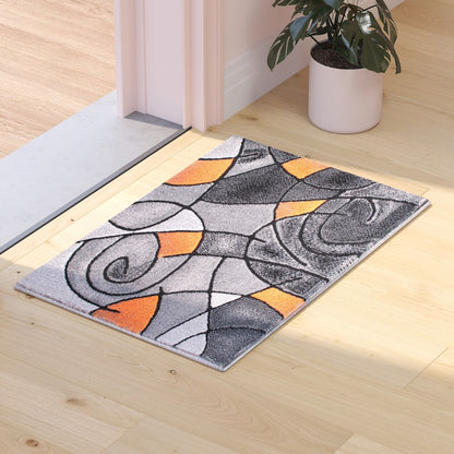 Flash Furniture Jubilee 2' X 3' Accent Rug, Orange