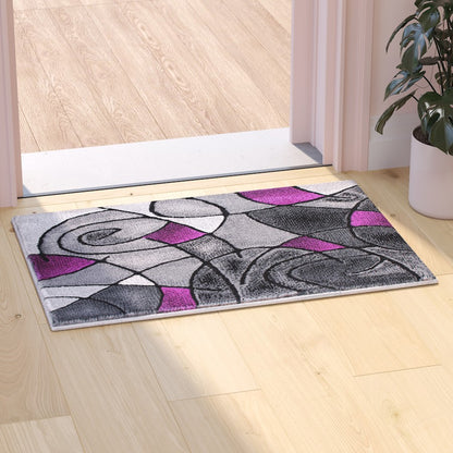 Flash Furniture Jubilee 2' X 3' Accent Rug, Purple