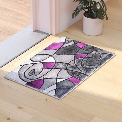 Flash Furniture Jubilee 2' X 3' Accent Rug, Purple