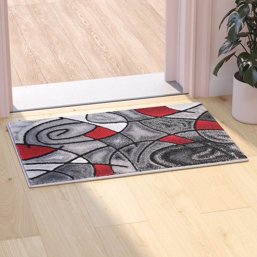 Flash Furniture Jubilee 2' X 3' Accent Rug, Red