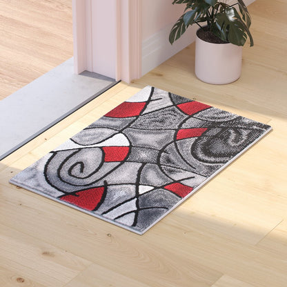 Flash Furniture Jubilee 2' X 3' Accent Rug, Red