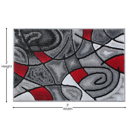 Flash Furniture Jubilee 2' X 3' Accent Rug, Red