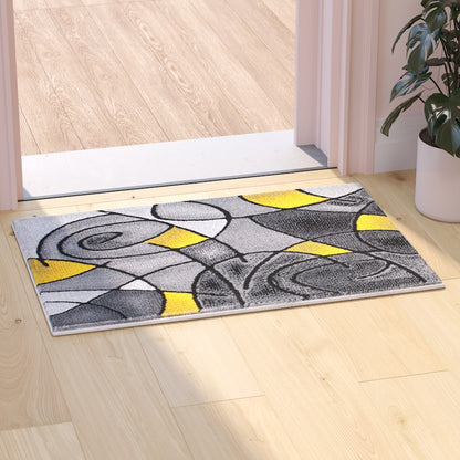 Flash Furniture Jubilee 2' X 3' Accent Rug, Yellow