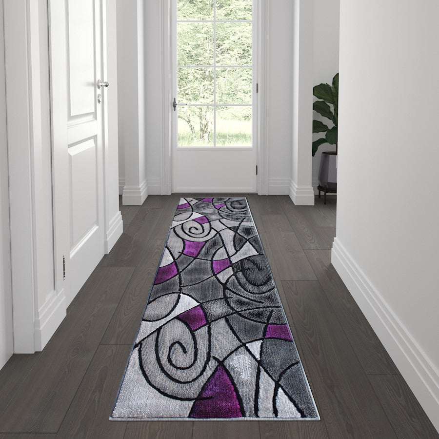 Flash Furniture Jubilee 2' X 7' Accent Rug, Purple