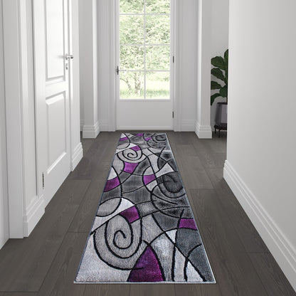 Flash Furniture Jubilee 2' X 7' Accent Rug, Purple