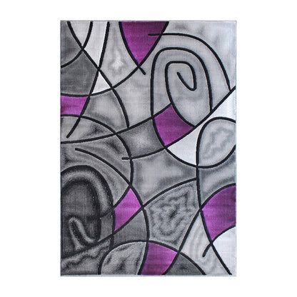 Flash Furniture Jubilee 5X7 Abstract Area Rug, Purple