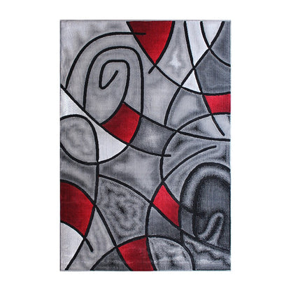 Flash Furniture Jubilee 5X7 Abstract Area Rug, Red